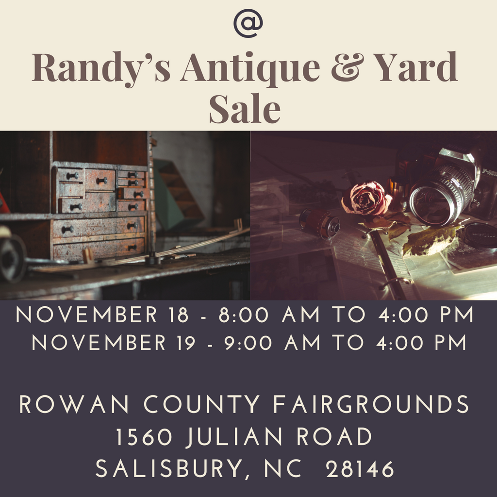 Event --->  Randy's Antique and Yard Sale -  November 18th & 19th, 2023