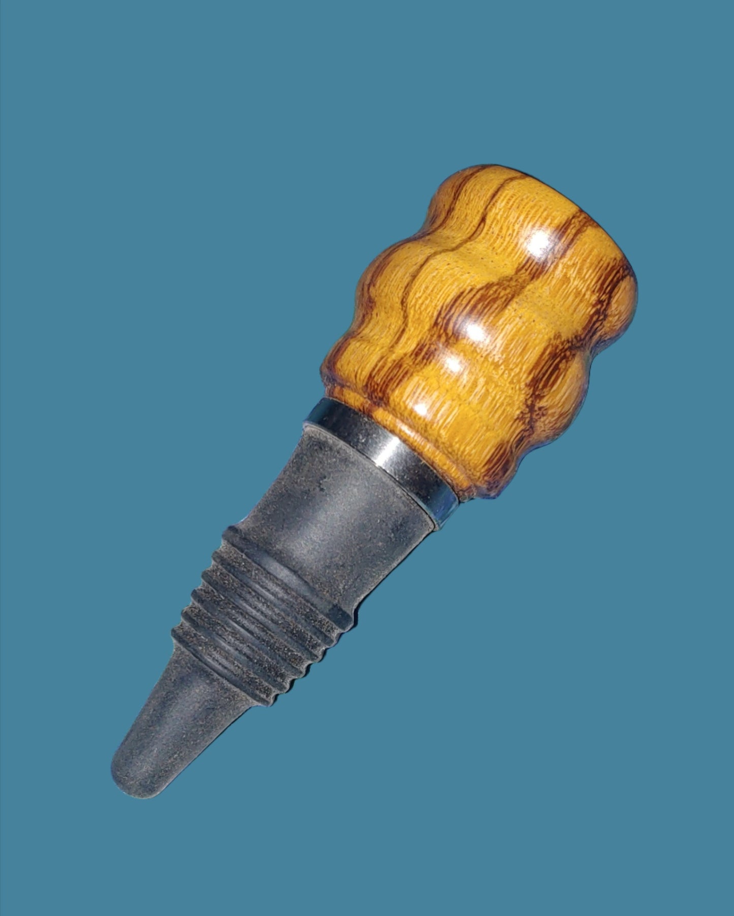 Bottle Stopper - Hand-Turned Wood