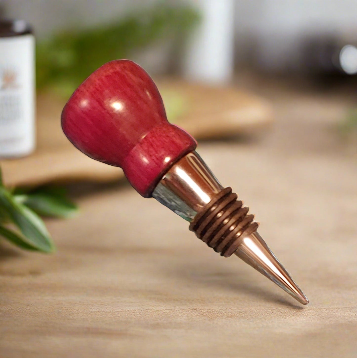 Bottle Stopper - Hand-Turned Wood