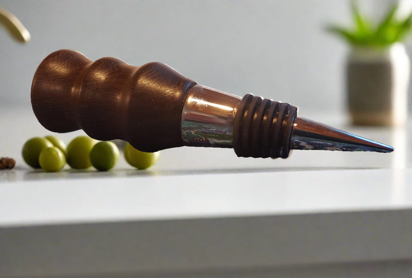 Bottle Stopper - Hand-Turned Wood