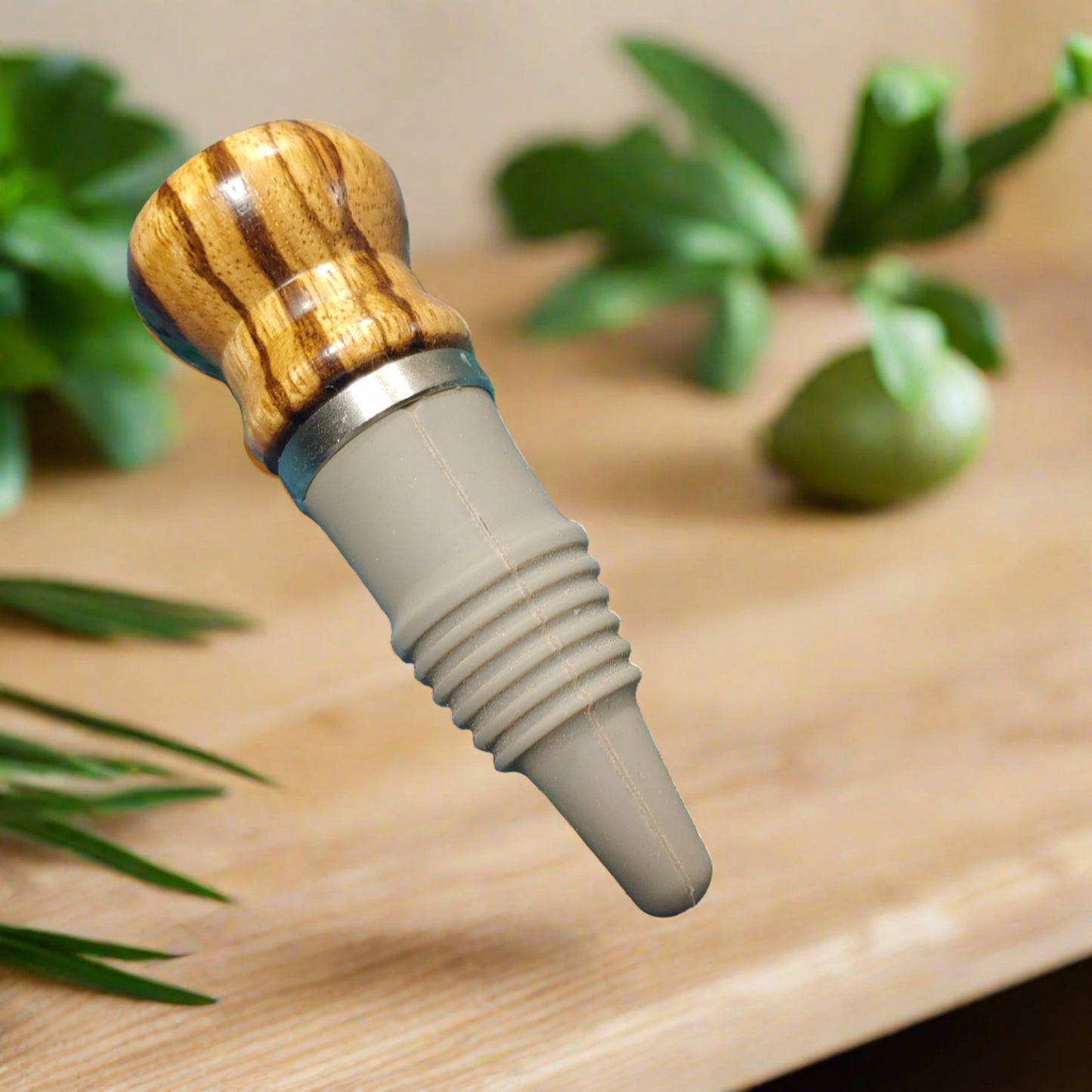 Bottle Stopper - Hand-Turned Wood