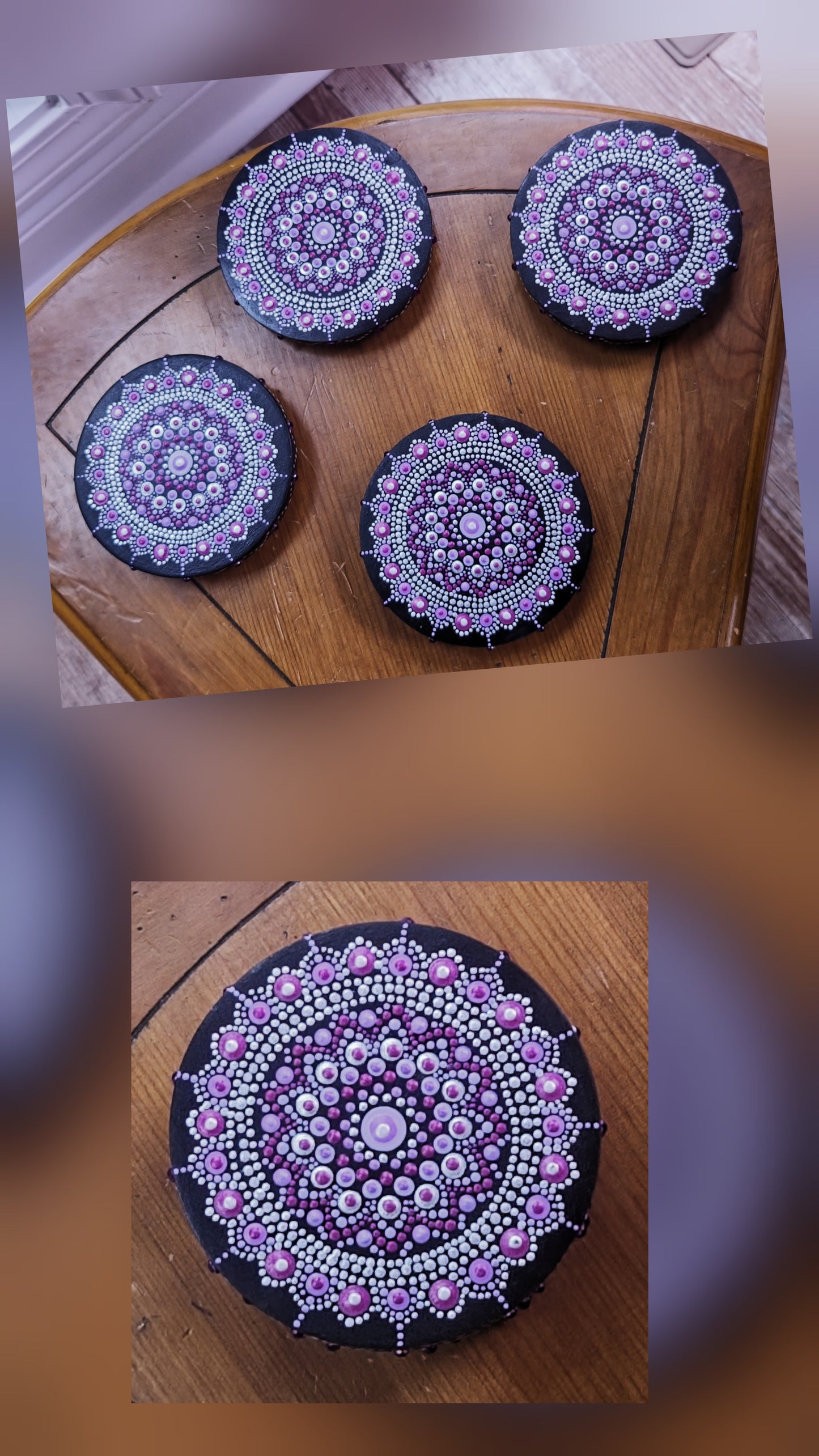 Coasters - Acrylic Dot-Painted